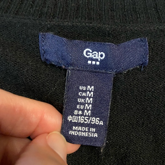 Gap Black and Cream Cardigan (M) - Picture 5 of 5